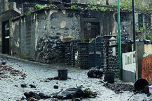 Estragos em várias habitações  