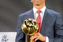 Cristiano Ronaldo na gala de entrega dos prémio, no Dubai