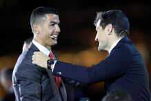 Cristiano Ronaldo na gala de entrega dos prémio, no Dubai