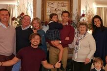 Lourenço Ortigão junto da família