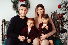 Pizzi, a mulher Maria Luís e os filhos, Afonso e Francisco