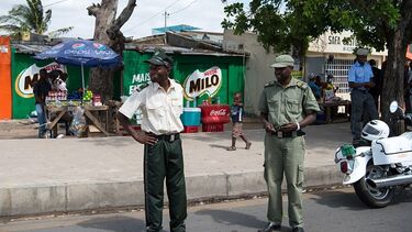 polícia, áfrica, moçambique