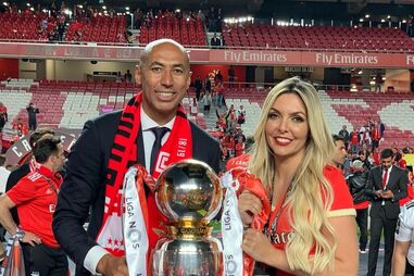 Luisão e Brenda Mattar