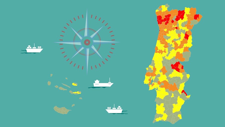 58 concelhos baixaram de escalão de risco devido ao número ...