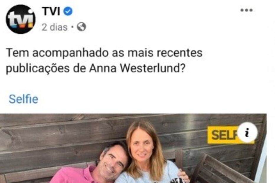 Publicação da TVI 