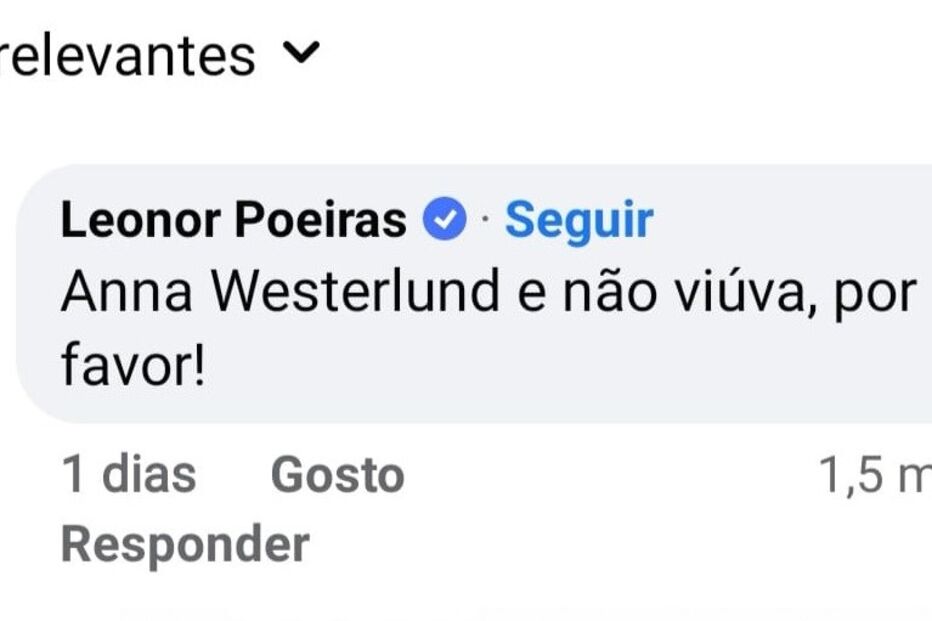 Resposta de Leonor Poeiras à publicação da TVI