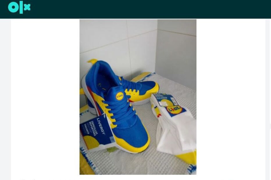 Ténis do Lidl à venda por mil euros