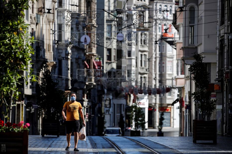 Coronavírus, máscaras, Turquia	