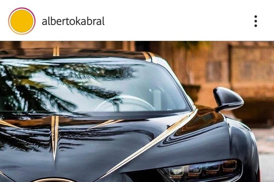 Alberto Cabral mostra Bugatti Chiron