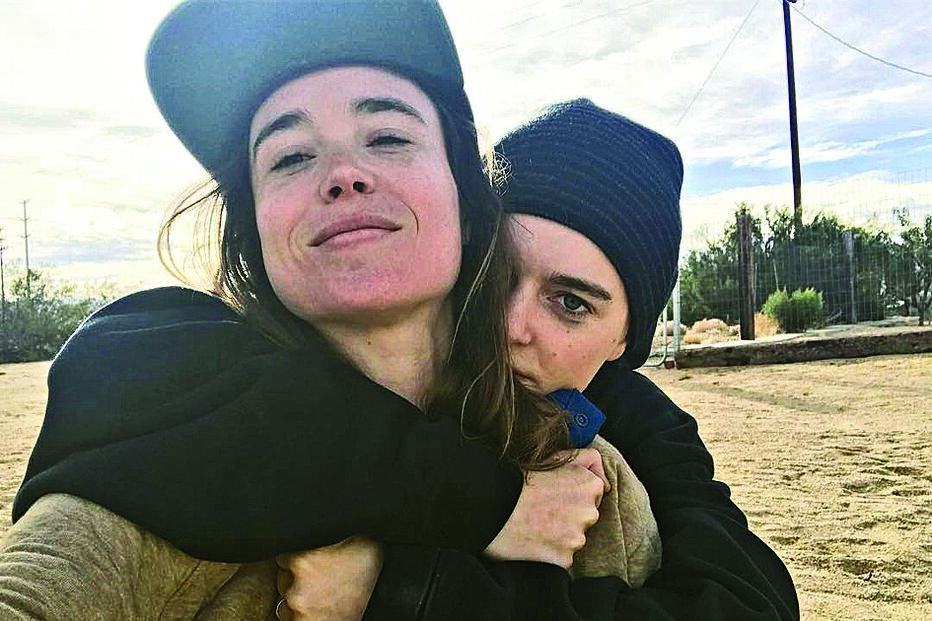 Elliot Page e a namorada