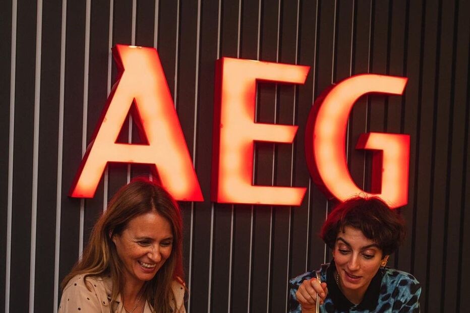 Anna Westerlund com Joana Barrios