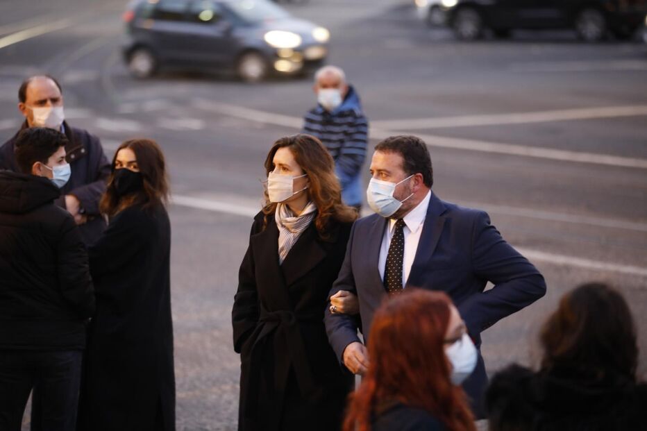 Assunção Cristas na chegada à Basílica da Estrela