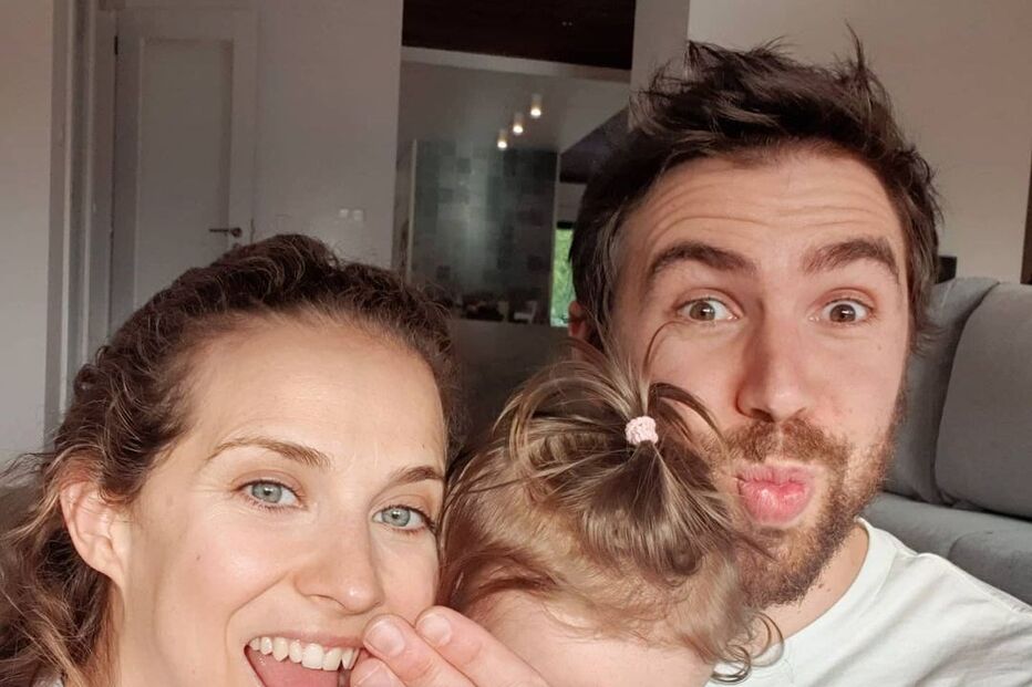 Luísa Barbosa e Francisco Beatriz com a filha Aura