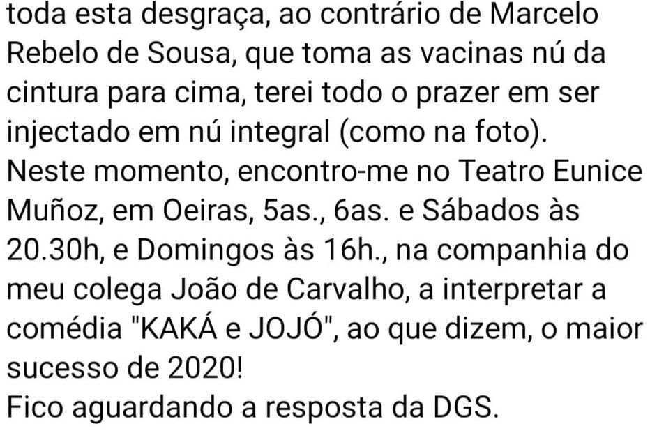 A publicação de Victor Espadinha