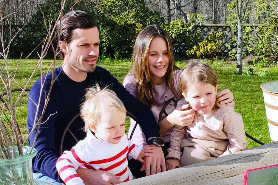 Os príncipes com os dois filhos: Alexander e Gabriel 