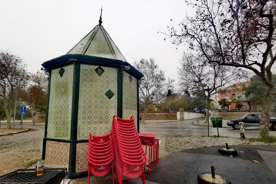 Local onde aconteceu o atropelamento de um agente principal da PSP em Évora