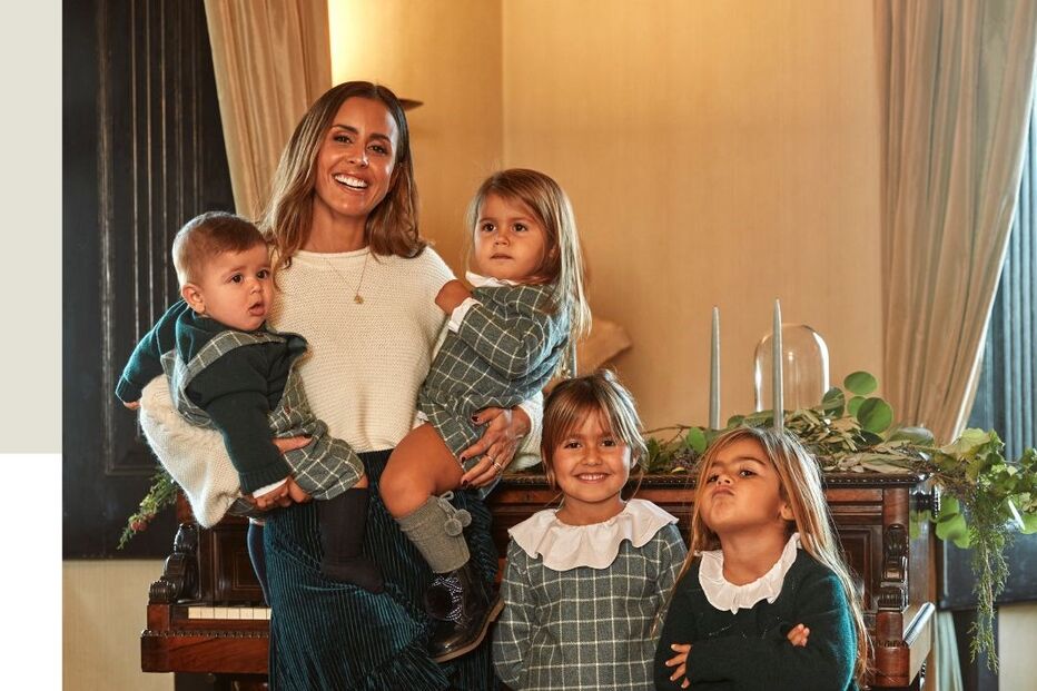 Carolina Patrocínio e os filhos