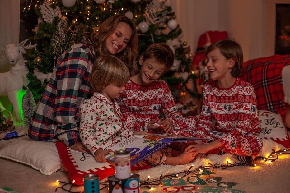 Núria Madruga e a família