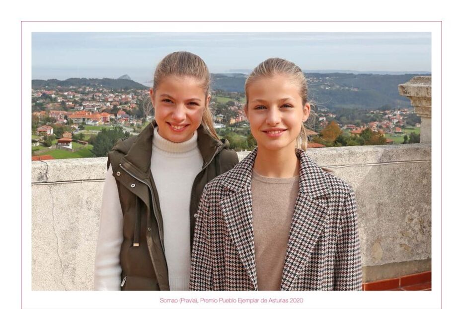 A infanta Leonor e a princesa Sofia