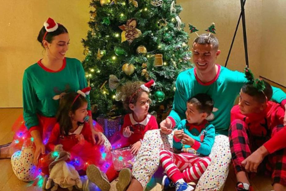 Cristiano Ronaldo em família no Natal