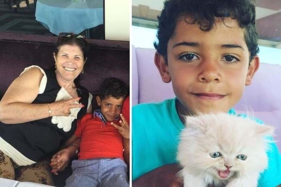 Dolores Aveiro e o gato Lucas