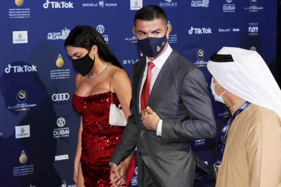 Cristiano Ronaldo na gala de entrega dos prémio, no Dubai