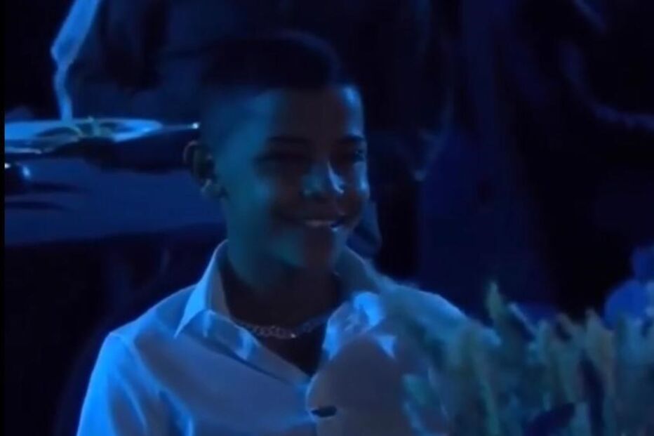 Cristiano Ronaldo na gala de entrega dos prémio, no Dubai