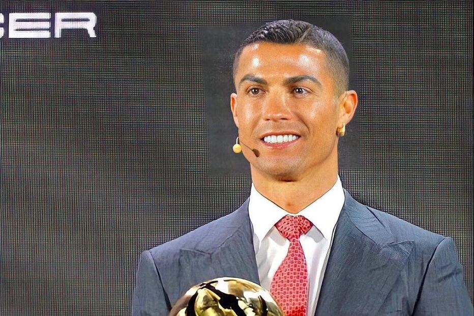 Cristiano Ronaldo na gala de entrega dos prémio, no Dubai