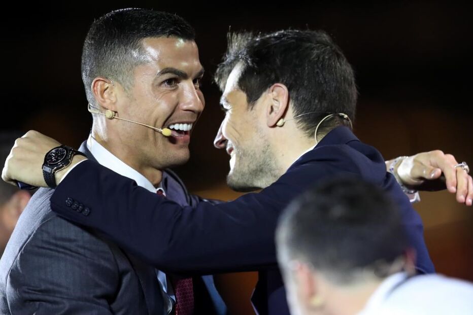 Cristiano Ronaldo na gala de entrega dos prémio, no Dubai