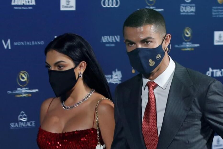 Cristiano Ronaldo na gala de entrega dos prémio, no Dubai