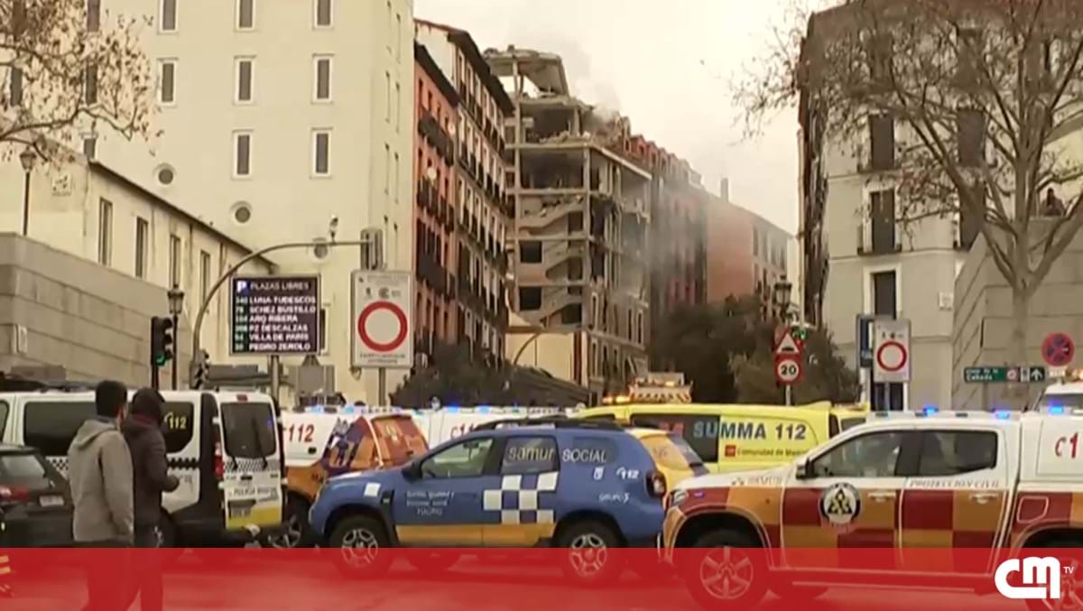 Explosão destrói prédio no centro de Madrid. Veja as imagens - Atualidade - Correio da Manhã