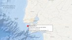 Sismo de magnitude 2.7 na escala de Richter registado em Oeiras. Foi sentido em Lisboa e Margem Sul