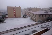 Ruas de Chaves cobertas de geada