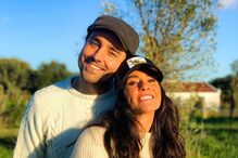 Ricardo Pereira com a mulher, Francisca