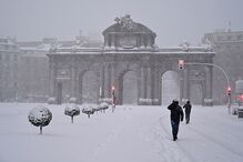 Tempestade de neve paralisa Espanha