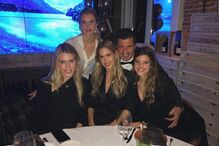 Luís Figo, a mulher Helen, e as filhas, Daniela, Martina e Stella