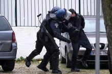 Manifestação durante campanha de André Ventura