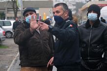 Manifestação durante campanha de André Ventura