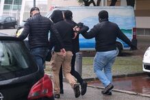 Manifestação durante campanha de André Ventura