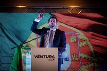 André Ventura discursa após conhecer resultados das presidenciais