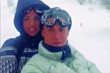 Jogador fez viagem com a namorada à neve