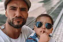 Pedro Barroso com o afilhado Périto