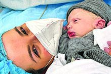 Rúben Neves e e Débora viveram com emoção o nascimento do terceiro filho