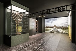 Imagem da entrada do Campo de Concentração de Auschwitz