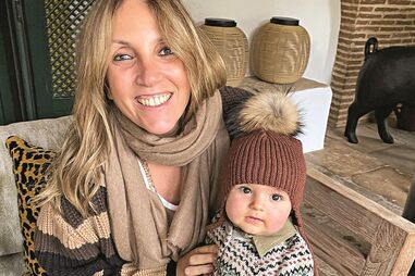 Paula Amorim e o filho