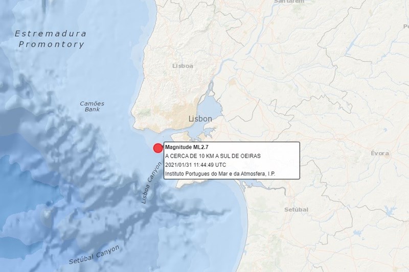 Sismo De Magnitude 2 7 Na Escala De Richter Registado Em Oeiras Foi Sentido Em Lisboa E Margem Sul Clima Correio Da Manha