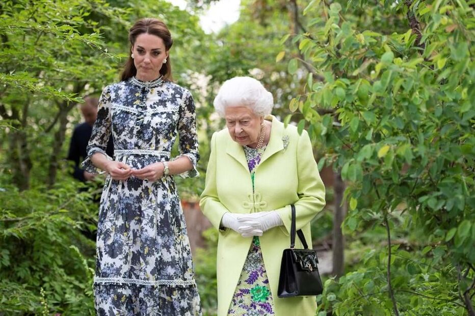 Kate Middleton e Rainha Isabel II