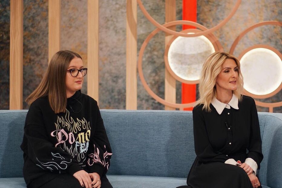 Filipa Lemos ao lado da filha