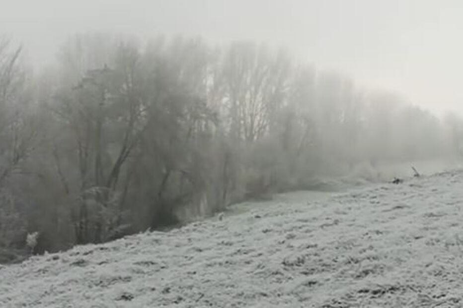 Chaves coberta de neve