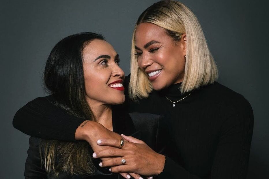 Marta Vieira da Silva e a noiva, Tony Pressley